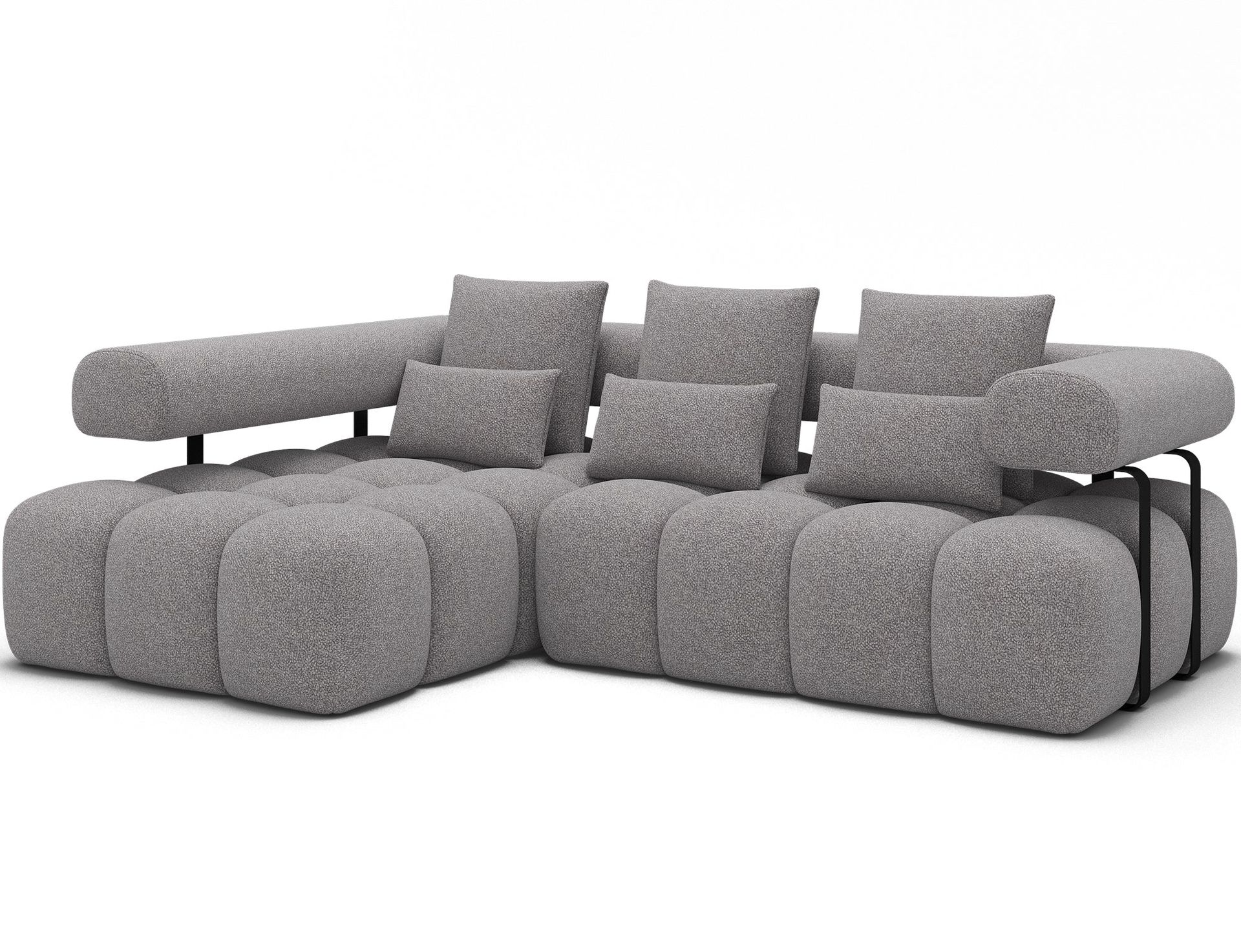 Levvi 3-seters Bubblig sovesofa med divan Venstre - Paolli 04