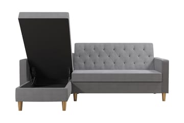 Liberty Divansovesofa Grå - CosmoLiving - Møbler - Sofaer - Sovesofaer - Sovesofa divan