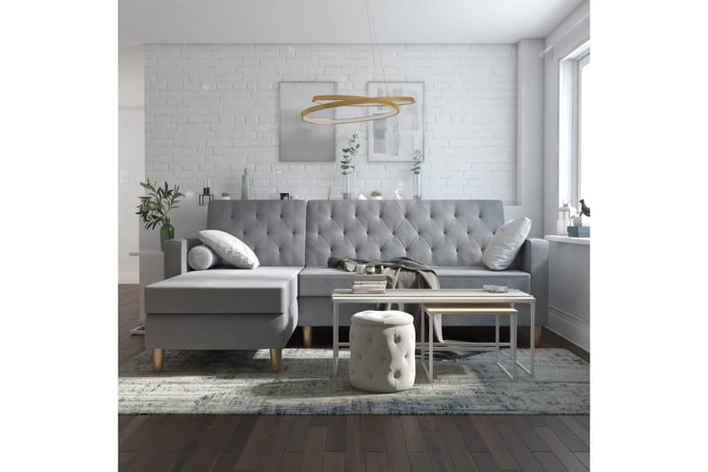 Liberty Divansovesofa Grå - CosmoLiving - Møbler - Sofaer - Sovesofaer - Sovesofa divan