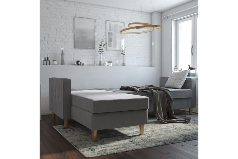 Liberty Divansovesofa Grå - CosmoLiving - Møbler - Sofaer - Sovesofaer - Sovesofa divan
