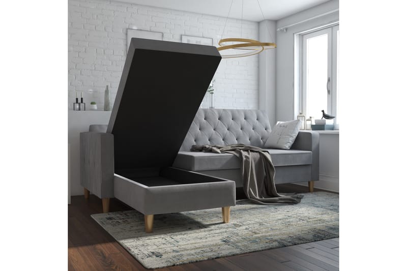 Liberty Divansovesofa Grå - CosmoLiving - Møbler - Sofaer - Sovesofaer - Sovesofa divan