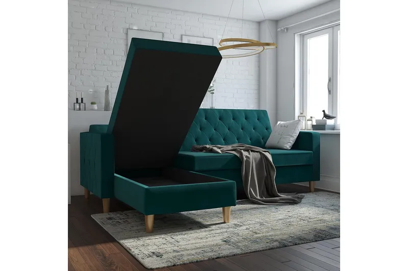 Liberty Divansovesofa Grønn - CosmoLiving - Møbler - Sofaer - Sovesofaer