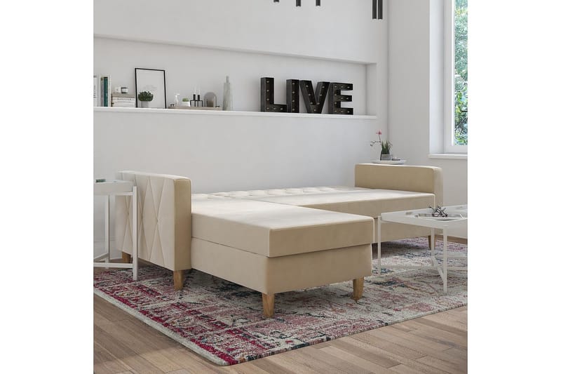 Liberty Divansovesofa Hvit - CosmoLiving - Møbler - Sofaer - Sovesofaer
