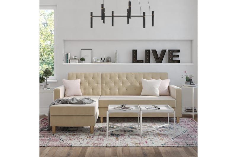Liberty Divansovesofa Hvit - CosmoLiving - Møbler - Sofaer - Sovesofaer