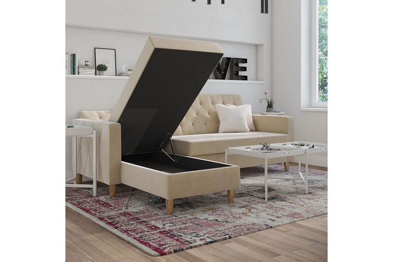 Liberty Divansovesofa Hvit - Møbler - Sofaer - Sovesofaer