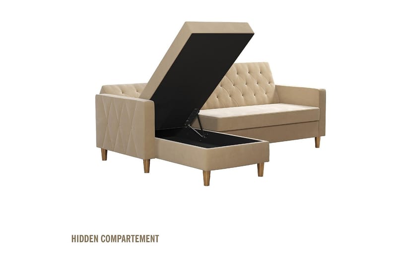 Liberty Divansovesofa Hvit - Møbler - Sofaer - Sovesofaer