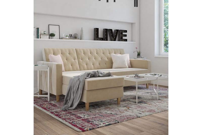 Liberty Divansovesofa Hvit - Møbler - Sofaer - Sovesofaer