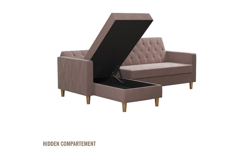 Liberty Divansovesofa Rosa - CosmoLiving - Møbler - Sofaer - Sovesofaer