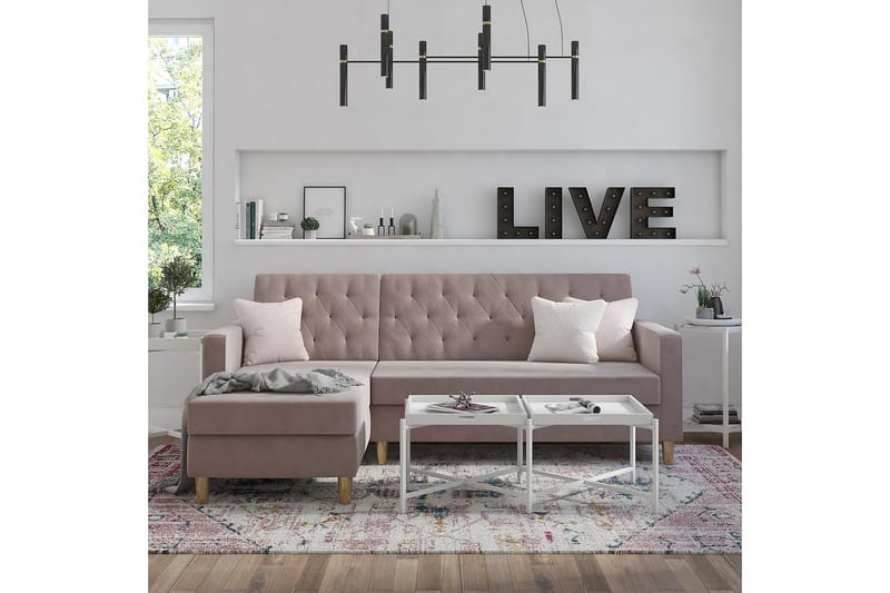 Liberty Divansovesofa Rosa - CosmoLiving - Møbler - Sofaer - Sovesofaer