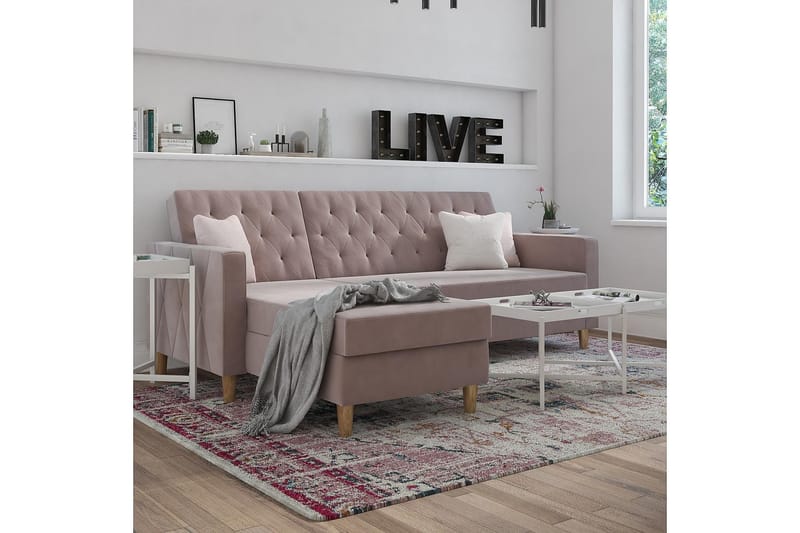 Liberty Divansovesofa Rosa - CosmoLiving - Møbler - Sofaer - Sovesofaer