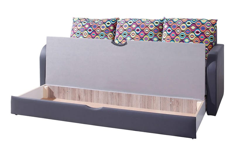Lido Sovesofa 208x75x86 cm - Grå - Møbler - Sofaer - Sovesofaer