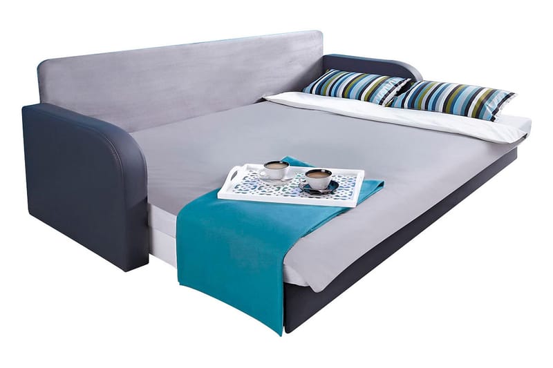 Lido Sovesofa 208x75x86 cm - Grå - Møbler - Sofaer - Sovesofaer