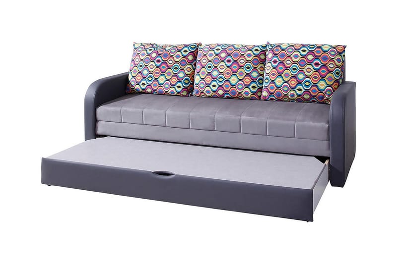 Lido Sovesofa 208x75x86 cm - Grå - Møbler - Sofaer - Sovesofaer
