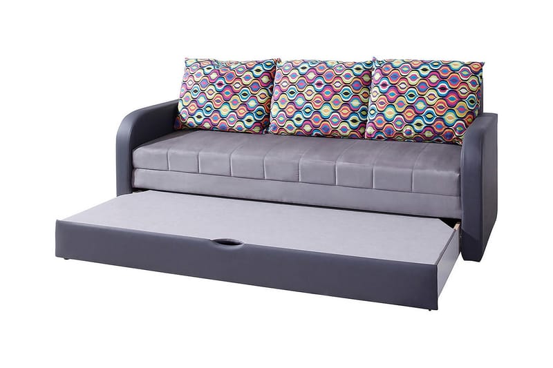 Lido Sovesofa 208x75x86 cm - Sovesofaer - Skinnsofaer - 3 seters sovesofa - Fløyel sofaer