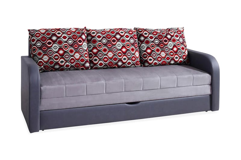 Lido Sovesofa 208x75x86 cm - Sovesofaer - Skinnsofaer - 3 seters sovesofa - Fløyel sofaer