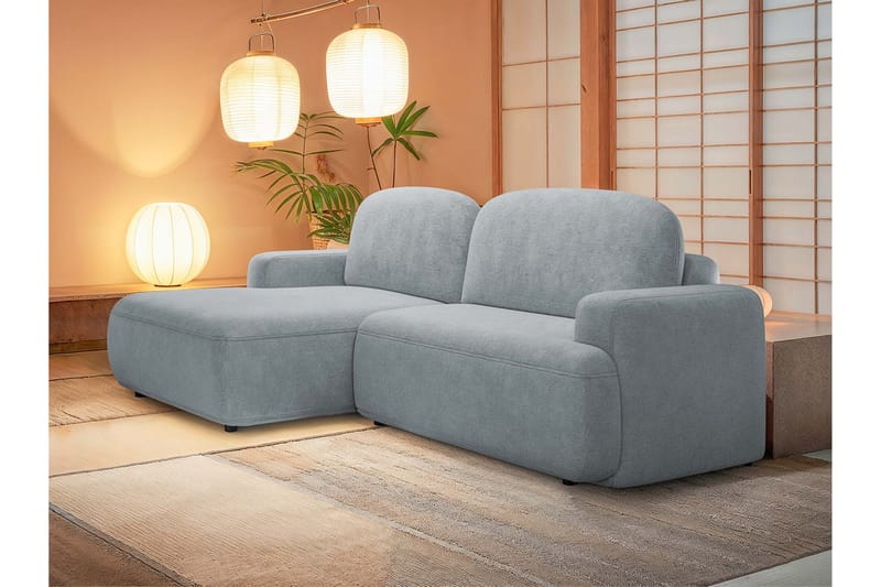 Lifeina Sovesofa Med 2-Seters Divan - Grå - Møbler - Sofaer - Sovesofaer