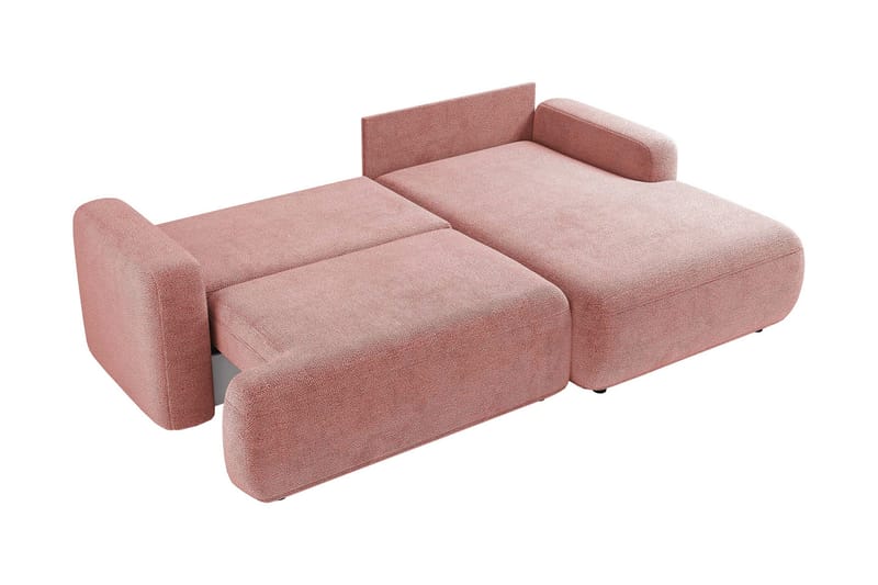 Lifeina Sovesofa Med 2-Seters Divan - Hvit/Rosa - Møbler - Sofaer - Sovesofaer