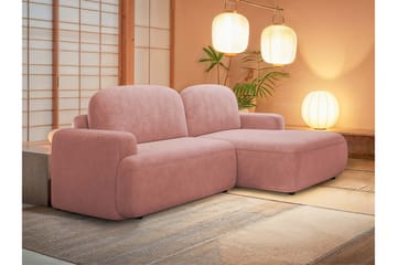 Lifeina Sovesofa Med 2-Seters Divan - Rosa - Møbler - Sofaer - Sovesofaer