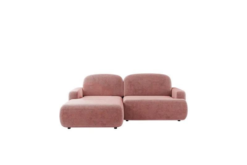 Lifeina Sovesofa Med 2-Seters Divan - Rosa - Møbler - Sofaer - Sovesofaer