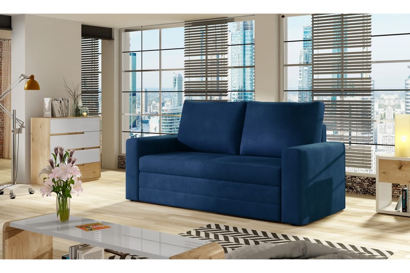 Lijan 2-seter Sovesofa - Blå - Møbler - Sofaer - Sovesofaer