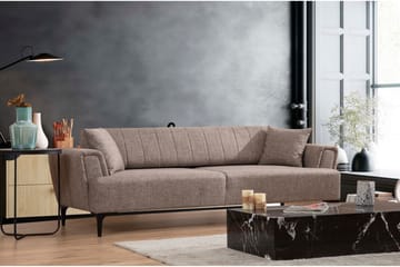 Lilesville 3-seter Sovesofa - Lysebrun - Møbler - Sofaer - Sovesofaer