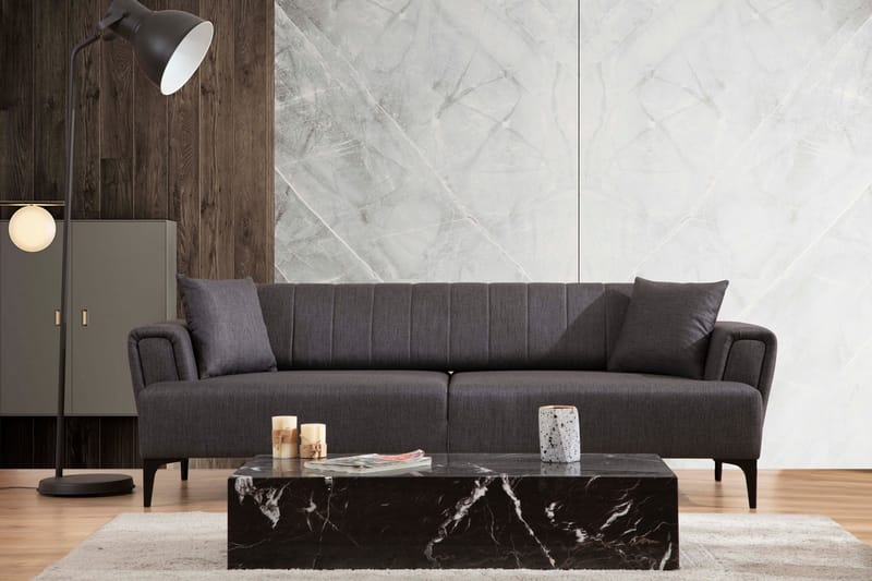 Lilesville 3-seter Sovesofa - Mørkegrå - Møbler - Sofaer - Sovesofaer