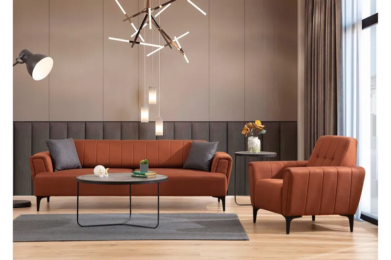 Lilesville 3-seter Sovesofa - Rød - Møbler - Sofaer - Sovesofaer