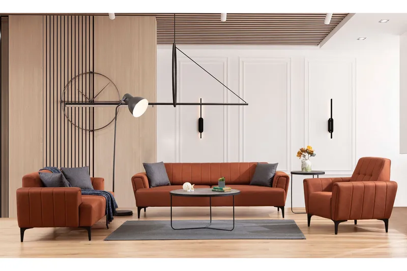 Lilesville 3-seter Sovesofa - Rød - Møbler - Sofaer - Sovesofaer