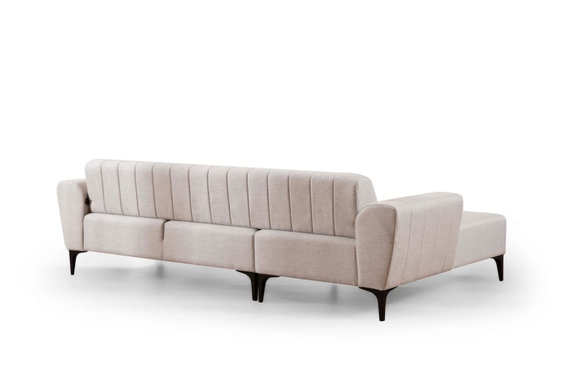 Lilesville Sovesofa med divan - Beige - Møbler - Sofaer - Sovesofaer