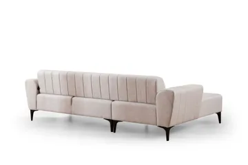 Lilesville Sovesofa med divan - Beige - Møbler - Sofaer - Sovesofaer