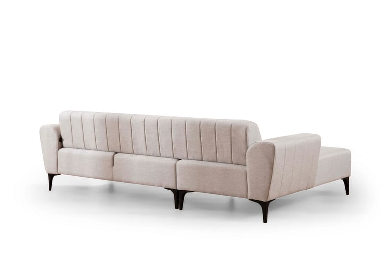 Lilesville Sovesofa med divan - Beige - Sovesofaer - Hjørnesovesofa