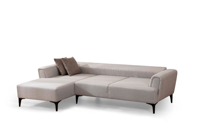 Lilesville Sovesofa med divan - Beige - Sovesofaer - Hjørnesovesofa