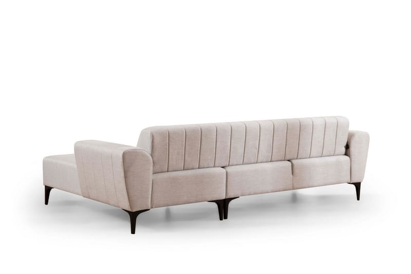 Lilesville Sovesofa med divan - Beige - Møbler - Sofaer - Sovesofaer