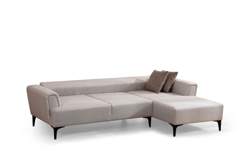 Lilesville Sovesofa med divan - Beige - Møbler - Sofaer - Sovesofaer