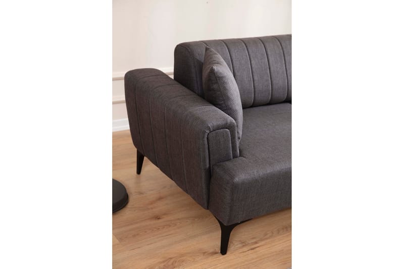 Lilesville Sovesofa med divan - Mørkegrå - Møbler - Sofaer - Sovesofaer