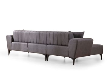 Lilesville Sovesofa med divan - Mørkegrå - Møbler - Sofaer - Sovesofaer