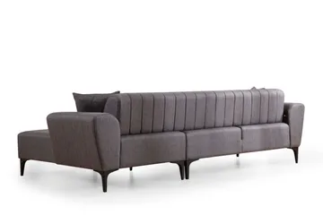 Lilesville Sovesofa med divan - Mørkegrå - Møbler - Sofaer - Sovesofaer
