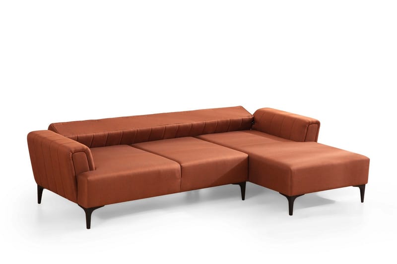 Lilesville Sovesofa med divan - Rød - Møbler - Sofaer - Sovesofaer