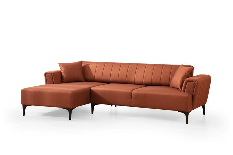 Lilesville Sovesofa med divan - Rød - Møbler - Sofaer - Sovesofaer