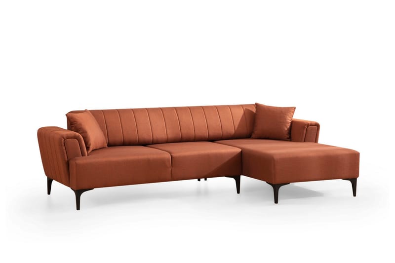 Lilesville Sovesofa med divan - Rød - Møbler - Sofaer - Sovesofaer