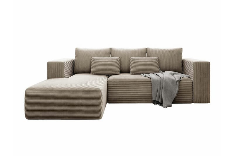 Listowel 3-seters Hjørnesovesofa - Beige - Møbler - Sofaer - Sovesofaer
