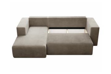 Listowel 3-seters Hjørnesovesofa - Beige/Lys Beige - Møbler - Sofaer - Sovesofaer