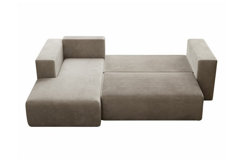 Listowel 3-seters Hjørnesovesofa - Brun - Møbler - Sofaer - Sovesofaer