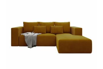 Listowel 3-seters Hjørnesovesofa - Gul - Møbler - Sofaer - Sovesofaer