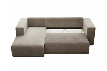 Listowel 3-sits Hörnbäddsoffa beige - Møbler - Sofaer - Sovesofaer
