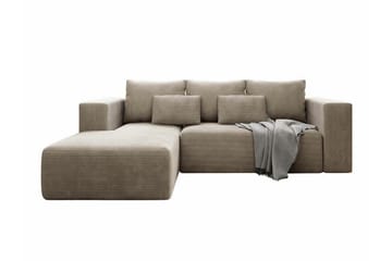 Listowel 3-sits Hörnbäddsoffa beige - Møbler - Sofaer - Sovesofaer