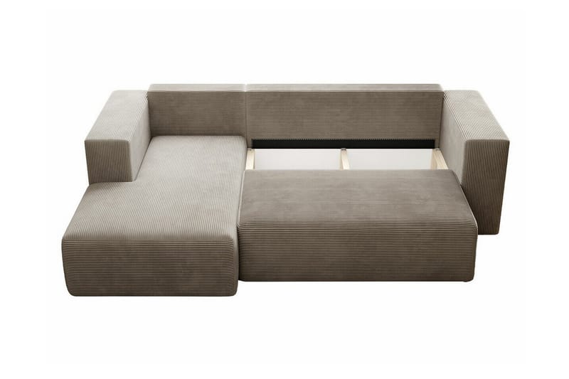 Listowel 3-sits Hörnbäddsoffa Beige/Light beige - Møbler - Sofaer - Sovesofaer