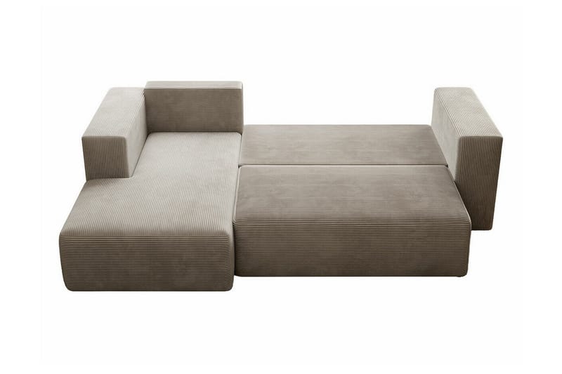 Listowel 3-sits Hörnbäddsoffa Beige/Light beige - Møbler - Sofaer - Sovesofaer