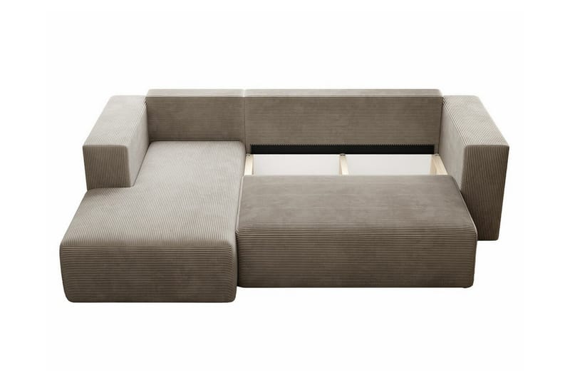 Listowel 3-sits Hörnbäddsoffa Dark green - Møbler - Sofaer - Sovesofaer