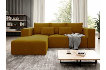 Listowel 3-sits Hörnbäddsoffa Dark yellow - Møbler - Sofaer - Sovesofaer
